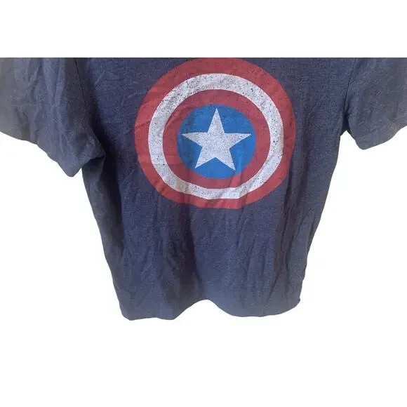 Old Navy Boy / Small Men's Captain America Shield Graphic Tee T-Shirt size S/P - Picture 3 of 8